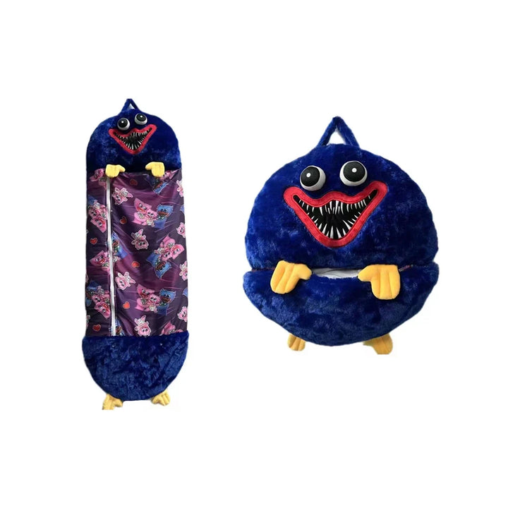 Plush Playmate and Sleeping Bag in One - SnoozeBuddy-Brown Tiger-Small(135×50cm)-State of Style