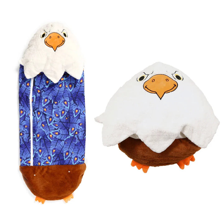 Plush Playmate and Sleeping Bag in One - SnoozeBuddy-Brown Tiger-Small(135×50cm)-State of Style