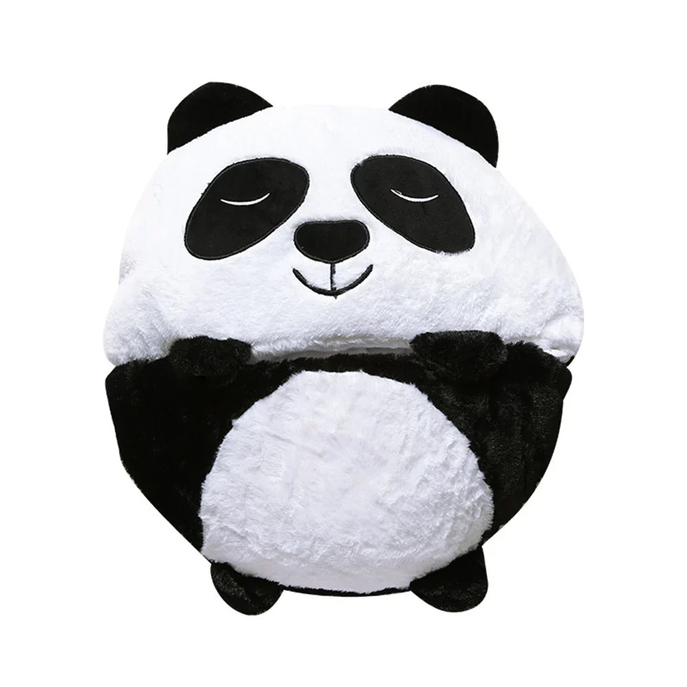 Plush Playmate and Sleeping Bag in one - SnoozeBuddy-Panda-Small (135×50cm)-State of Style