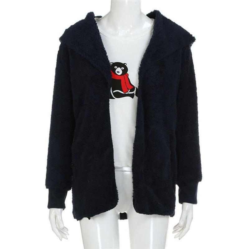 Plush Velvet Plus Size Winter Coat – Luxurious & Warm-Black-XL-State of Style