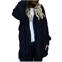 Plush Velvet Plus Size Winter Coat – Luxurious & Warm-Blue-XL-State of Style