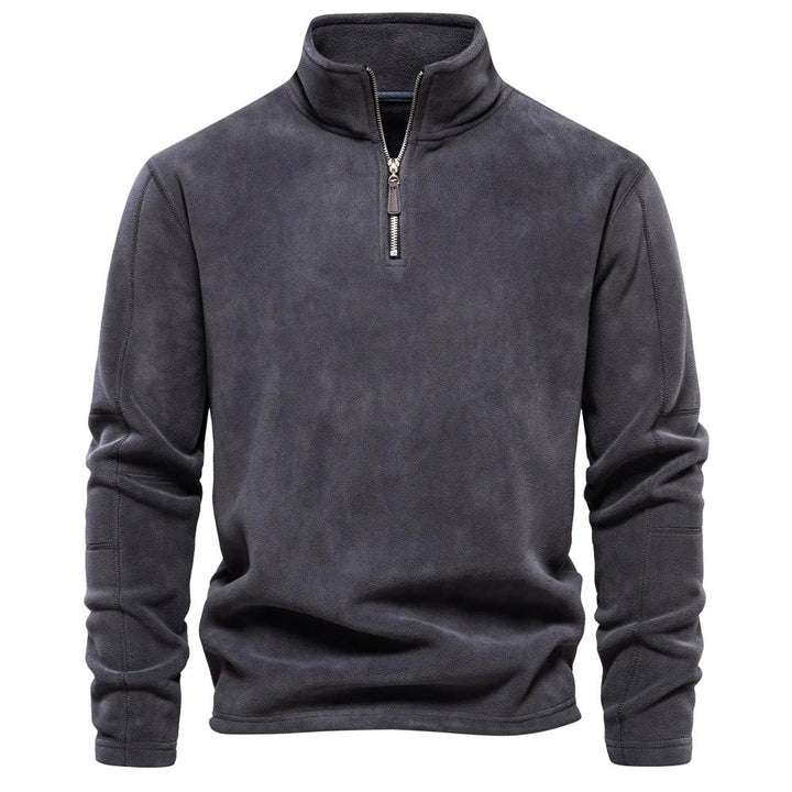 Polar Fleece Sweater - Lars-Dark Grey-S-State of Style
