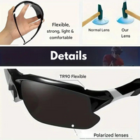 Polarised Sports Sunglasses - AdventureVision-Black - White-State of Style