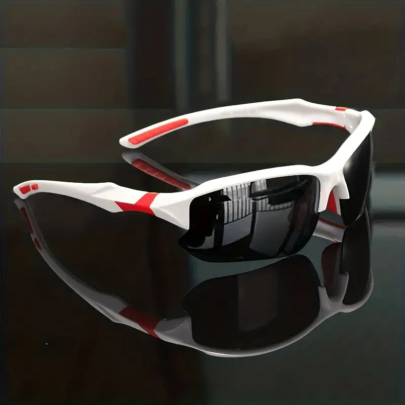 Polarised Sports Sunglasses - AdventureVision-Black - White-State of Style