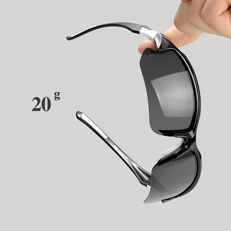 Polarised Sports Sunglasses - AdventureVision-Black - White-State of Style