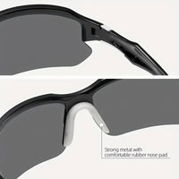 Polarised Sports Sunglasses - AdventureVision-Black - White-State of Style