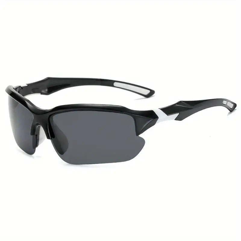 Polarised Sports Sunglasses - AdventureVision-Black - White-State of Style