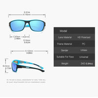 Polarised Sports Sunglasses for Men - VisionX Pro-Black-State of Style