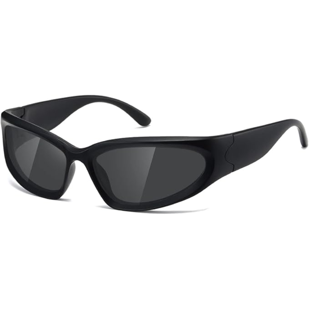 Polarised Sports Sunglasses - SwiftWrap-Black-State of Style