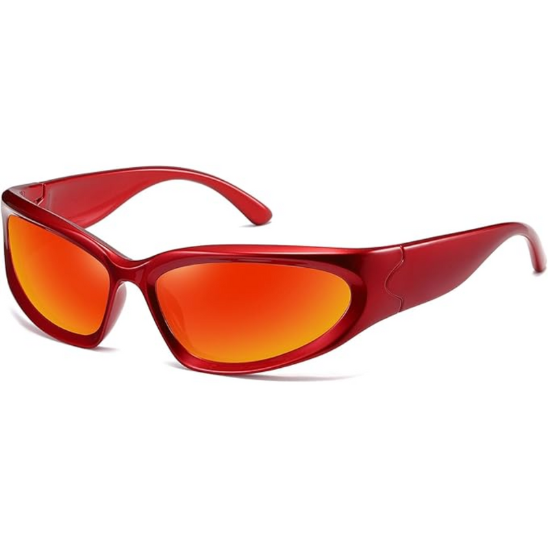 Polarised Sports Sunglasses - SwiftWrap-Red-State of Style
