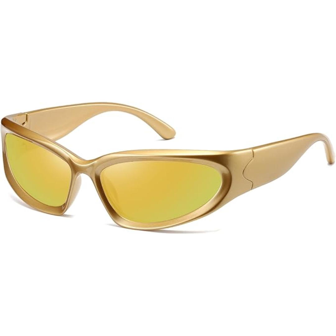 Polarised Sports Sunglasses - SwiftWrap-Yellow-State of Style