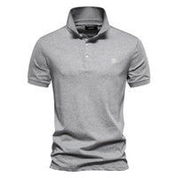 Polo Shirt - Logan-Light Grey-S-State of Style
