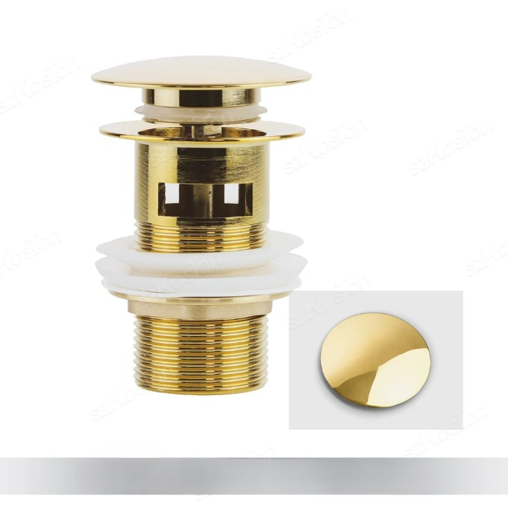 Pop‑Up Basin Drain Plug with Overflow Options – Buy 1, Get 1 Free-Titanium Gold Hole-State of Style