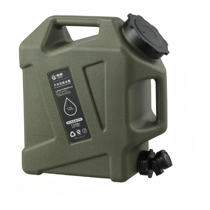 Portable 12L Water Container - AquaTrek-Green-State of Style