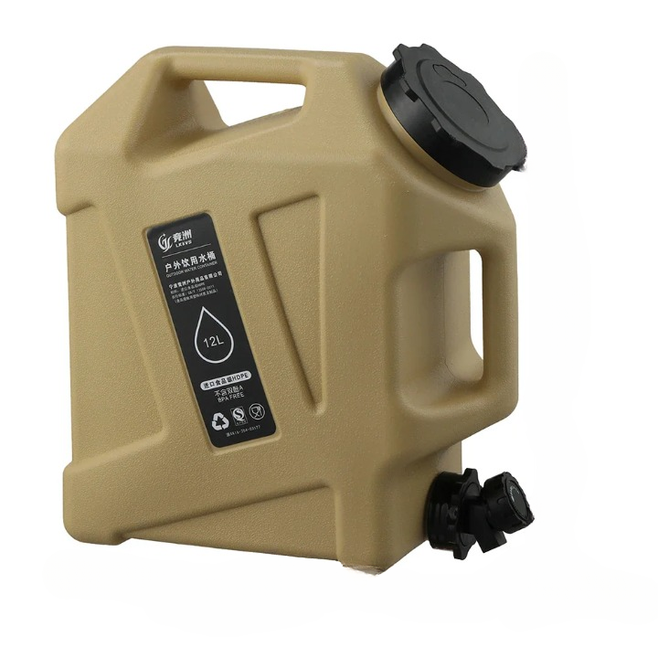 Portable 12L Water Container - AquaTrek-Khaki-State of Style