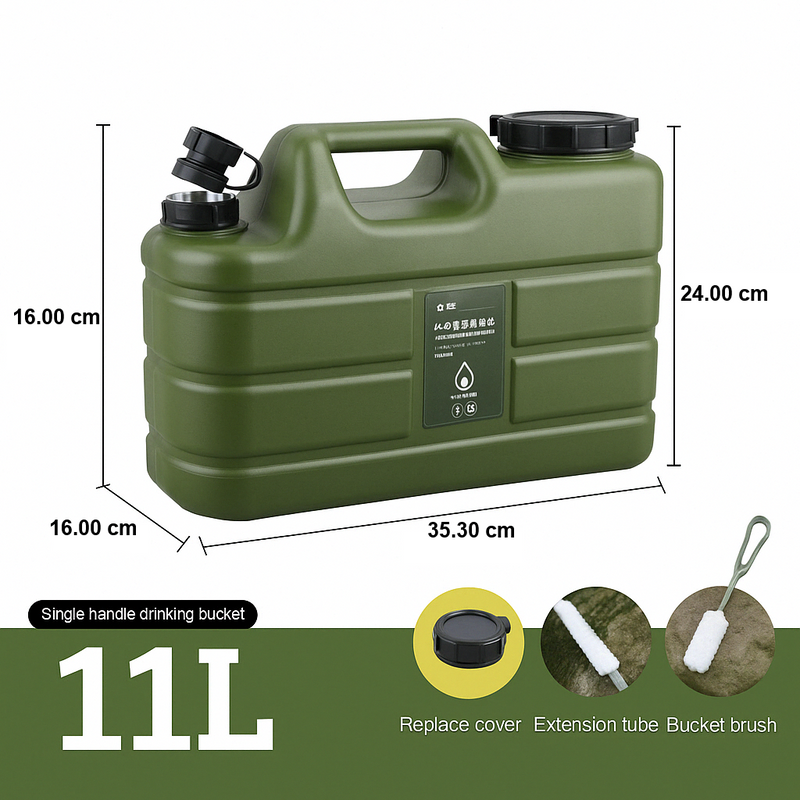 Portable 12L Water Container - AquaTrek-Khaki-State of Style