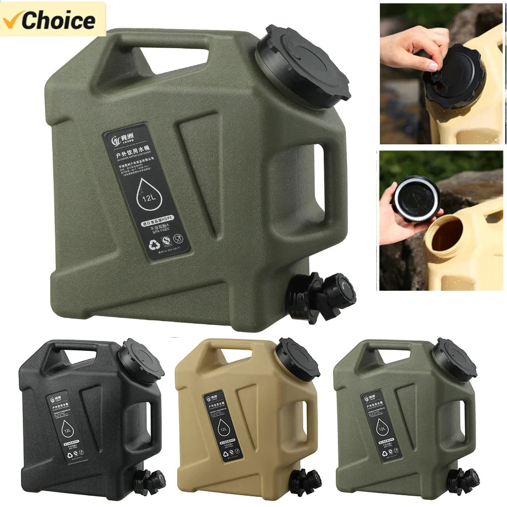 Portable 12L Water Container - AquaTrek-Khaki-State of Style