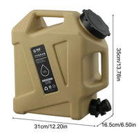 Portable 12L Water Container - AquaTrek-Khaki-State of Style