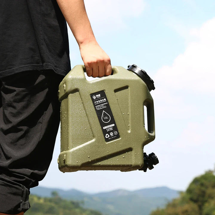 Portable 12L Water Container - AquaTrek-Khaki-State of Style