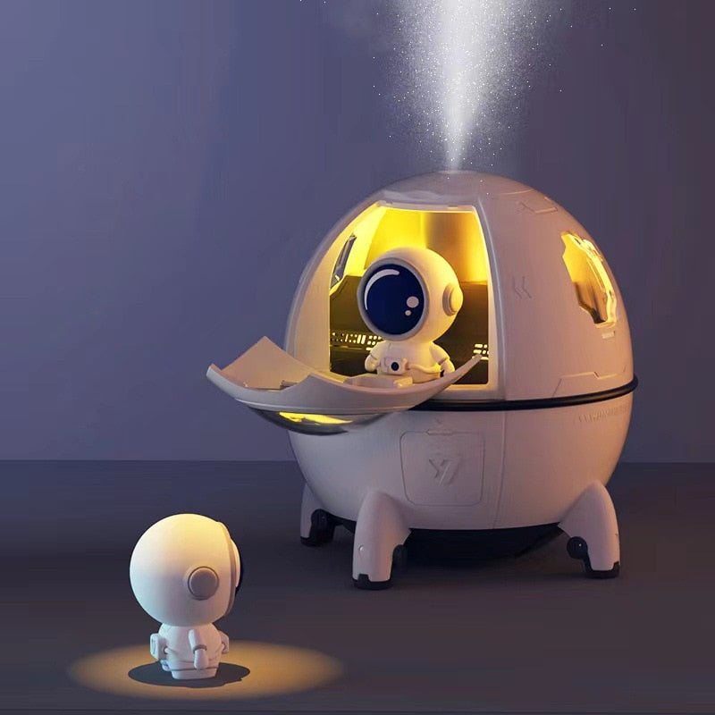 Portable Astronaut Air Humidifier with Night Light & Aroma Diffuser - AstroMist-White-State of Style