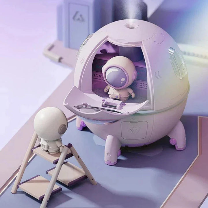 Portable Astronaut Humidifier with Night Light & Aroma Diffuser – AstroMist-Pink-State of Style