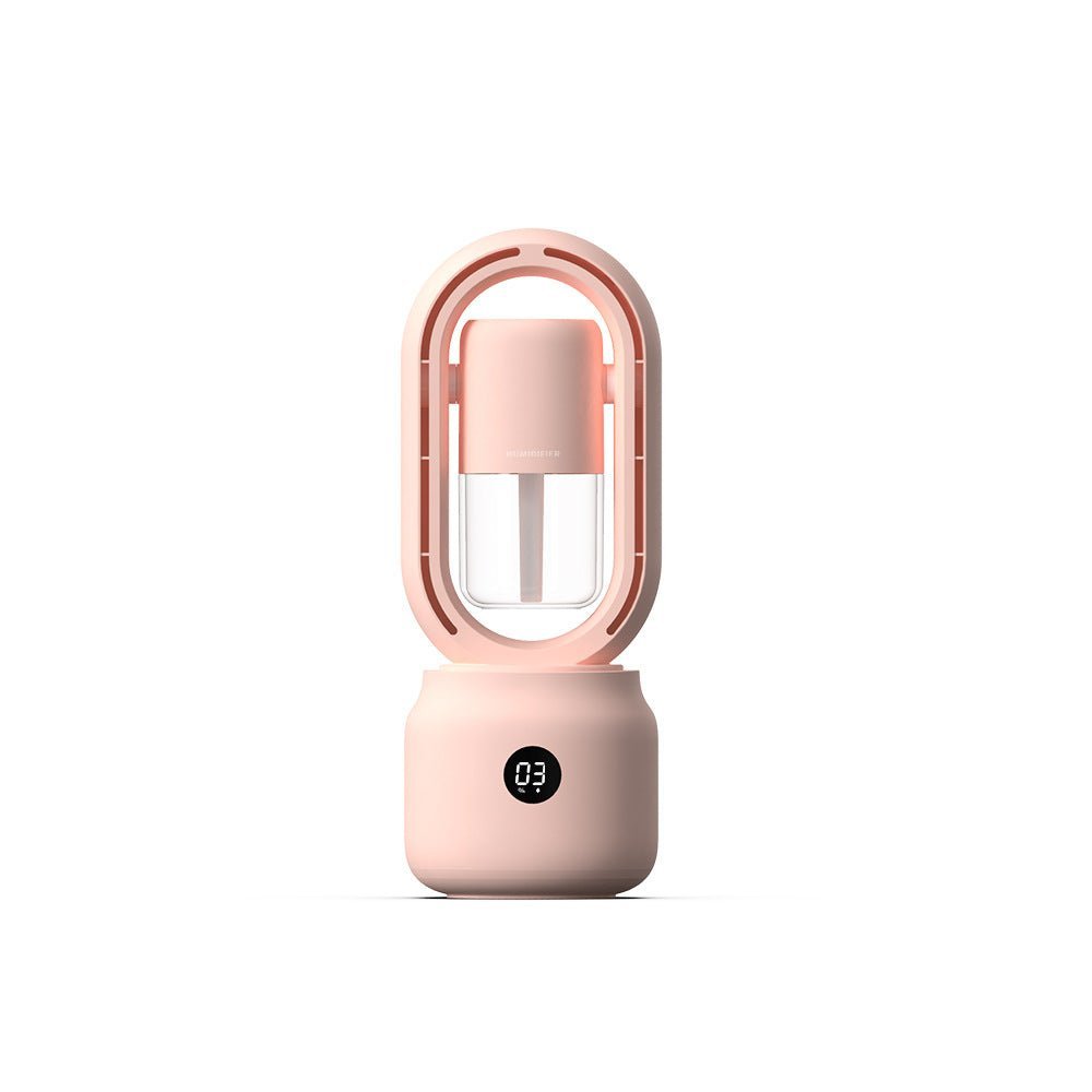 Portable Bladeless Fan with Humidifier – CoolMist-Pink-State of Style