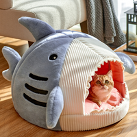 Portable Cat Cave with Warm Cushion - CozyCave-Blue-S-State of Style