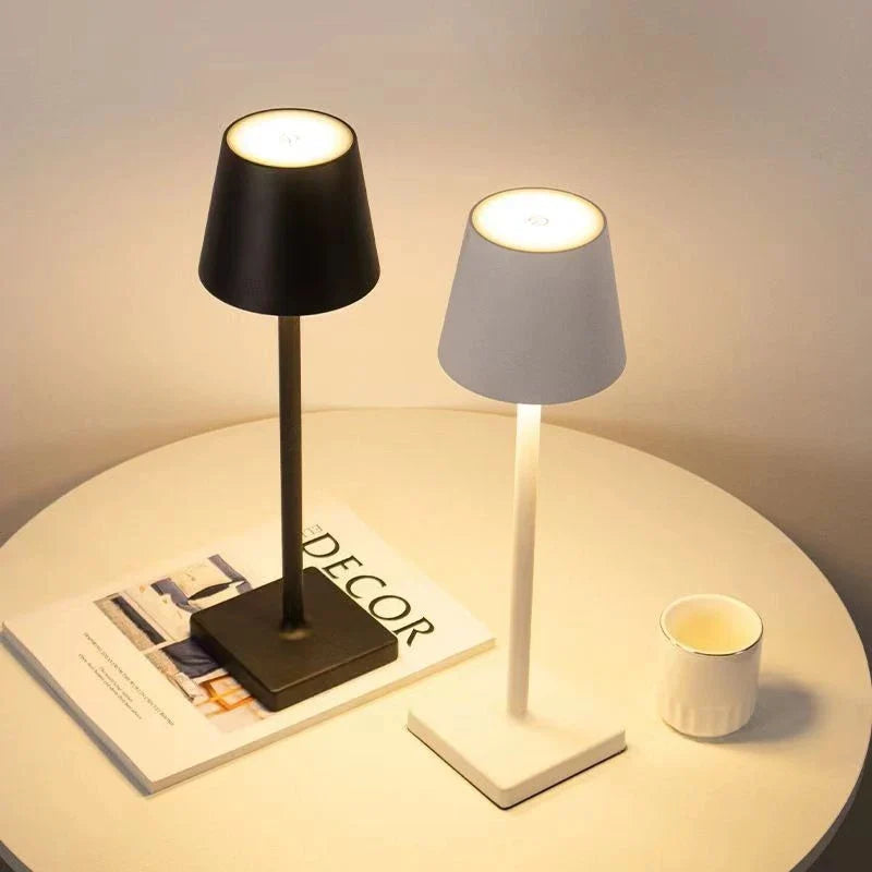 Portable Dimmable LED Table Lamp - LumiAura-Black-State of Style