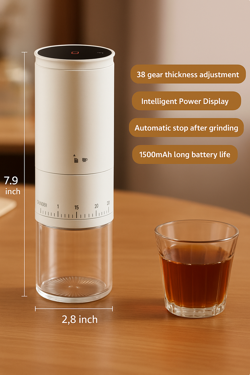 Portable Electric Coffee Grinder - BeanBuddy-Black-State of Style