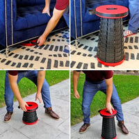 Portable Foldable Stool - CompactGo-Red-State of Style
