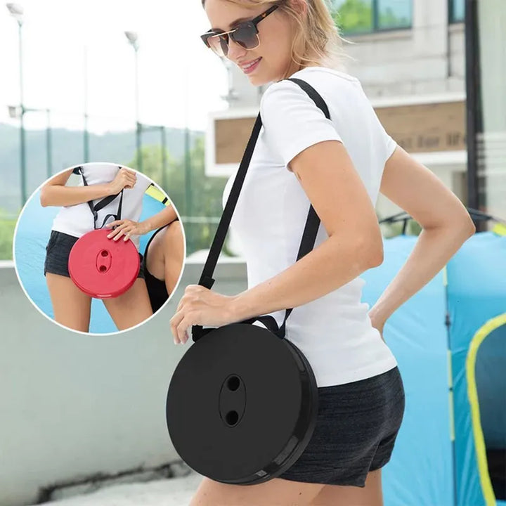 Portable Folding Stool - CompactGo-Red-State of Style