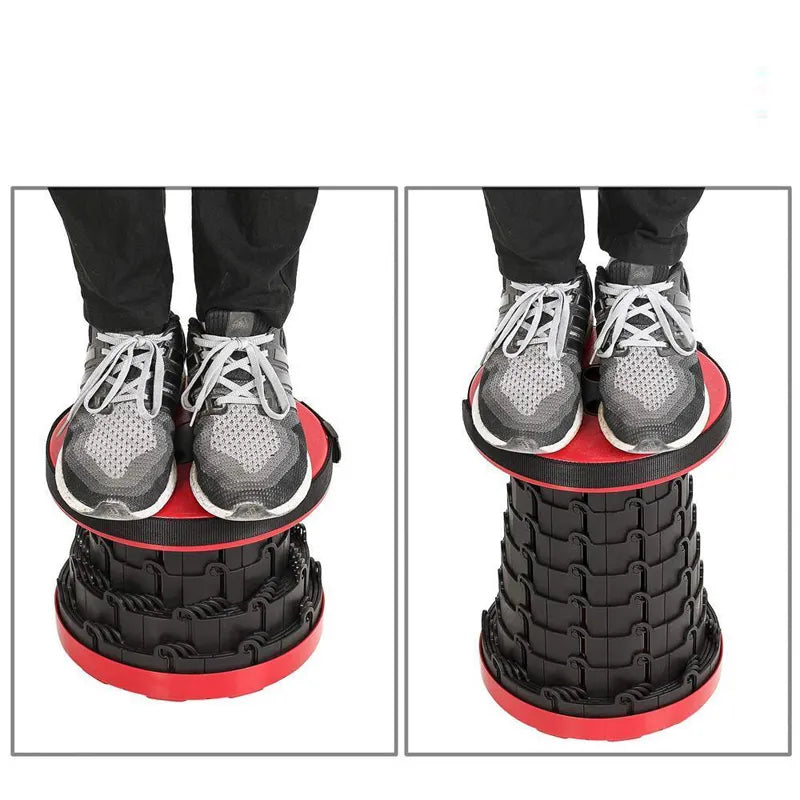 Portable Folding Stool - CompactGo-Red-State of Style