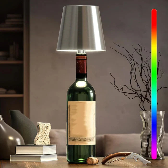 Portable LED Bottle Lamp - GlowBottle-Black-3 Colours-State of Style