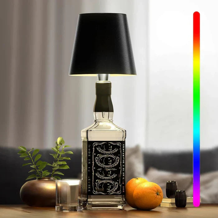 Portable LED Bottle Lamp - GlowBottle-Black-3 Colours-State of Style