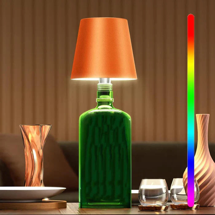 Portable LED Bottle Lamp - GlowBottle-Orange-3 Colours-State of Style