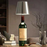 Portable LED Bottle Lamp - GlowBottle-Silver-3 Colours-State of Style