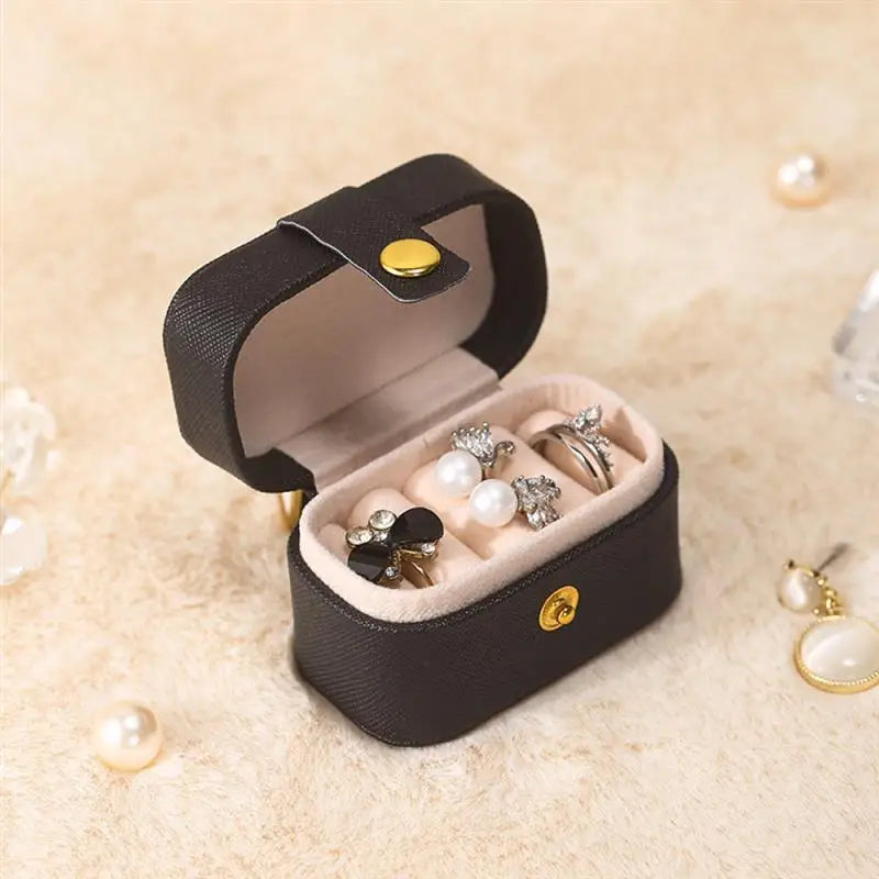 Portable Mini Jewellery Box | Travel Organizer-BLACK-State of Style
