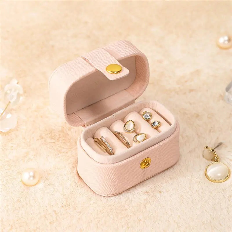 Portable Mini Jewellery Box | Travel Organizer-PINK-State of Style