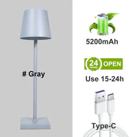 Portable Modern Aluminium Dimmable Table Lamp - LumiNova-Black-State of Style