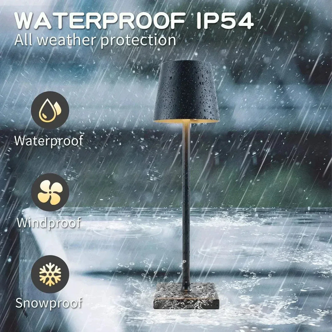 Portable Modern Aluminium Dimmable Table Lamp - LumiNova-Black-State of Style