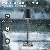 Portable Modern Aluminium Dimmable Table Lamp - LumiNova-Black-State of Style