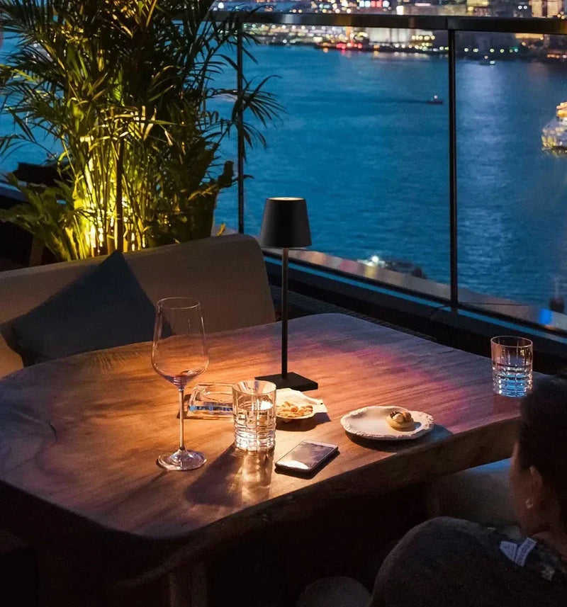 Portable Modern Aluminium Dimmable Table Lamp - LumiNova-Black-State of Style