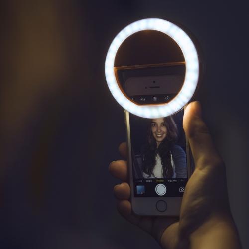 Portable Selfie Ring Light - GlowSnap-White-State of Style