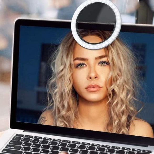 Portable Selfie Ring Light - GlowSnap-White-State of Style