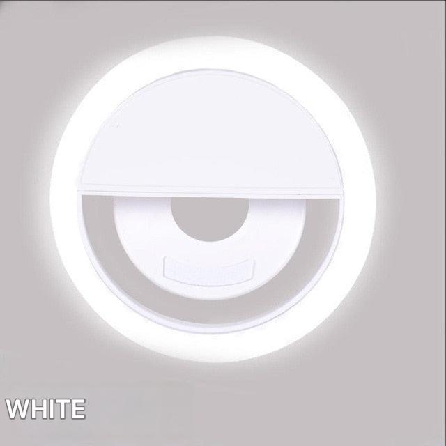 Portable Selfie Ring Light - GlowSnap-White-State of Style