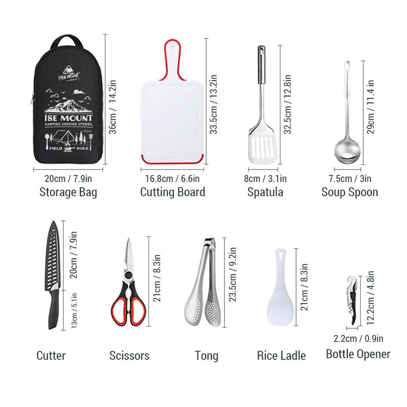 Portable Stainless Steel Outdoor Kitchen Set - CampMate-Dark Blue-State of Style