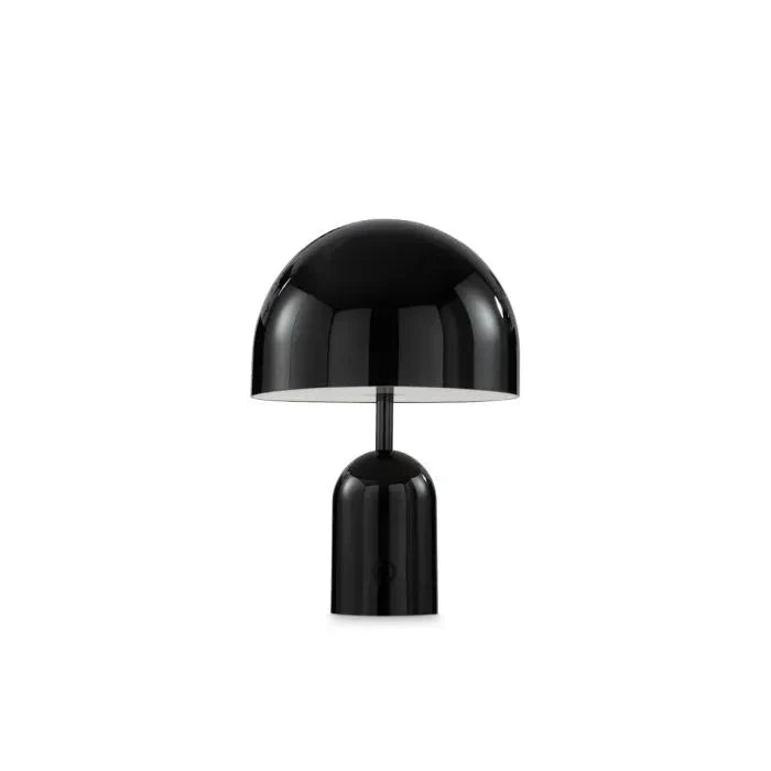 Portable Table Lamp with Chrome Finish - ChromeGlow-Black-State of Style