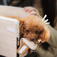 Portable Travel Basket for Small Dogs - TravelBuddy-Beige-State of Style