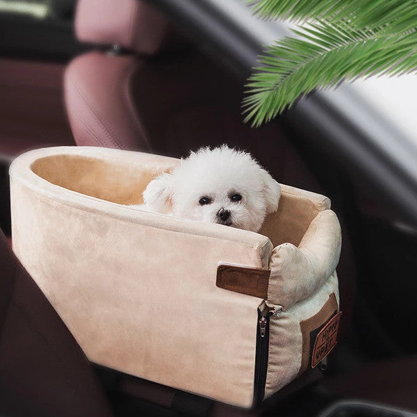 Portable Travel Basket for Small Dogs - TravelBuddy-Beige-State of Style