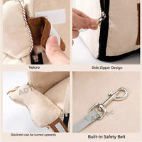 Portable Travel Basket for Small Dogs - TravelBuddy-Beige-State of Style